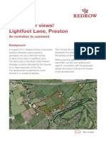 Lightfoot Lane Redrow Homes Plans Consultation Leaflet
