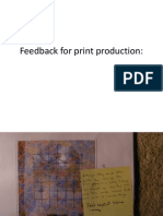 Print Production Feedback