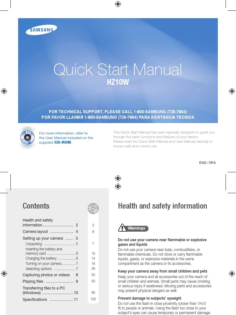 Samsung ES15 Quick Start Guide | PDF