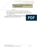 Aula 04 - Noções de Administração e Gestão de Pessoas p TRF5 - Técnico Comunicação, Princípios e Poderes da