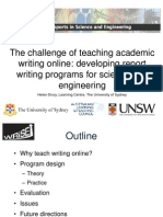 The Challenge of Teaching Academic Writing on Line