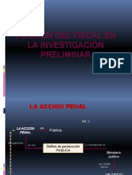 FUNCIÓN DEL FISCAL EN LA INVESTIGACIÓN PRELIMINAR ppt