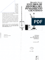 Alexandre Koyre-Estudios de Historia Del Pensamiento Cientifico PDF