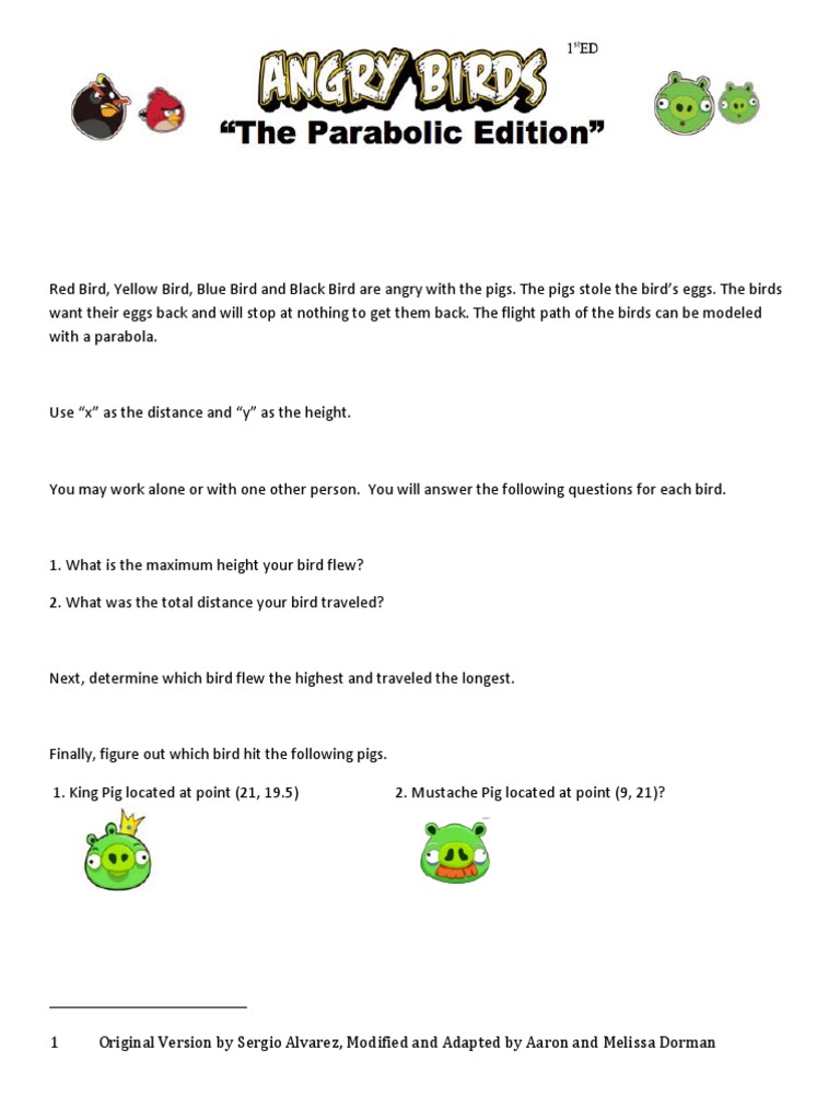 Angry Birds Project Vs 1 | PDF | Combinatorics | Theoretical Computer Science