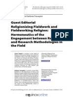 Fieldwork in Religion Editorial-Libre