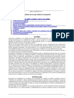 Alternativas en La Ley Contra La Corrupcion