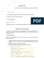 Operadores de Los Campos Vectoriales