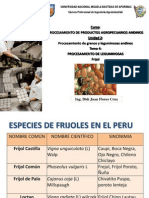 Procesamiento de leguminosas andinas como el frijol en el Perú
