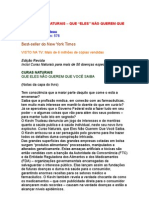 Curas Naturais Que Eles Não Querem Que Você Saiba - NOTAS SOBRE O LIVRO - Kevin Trudeau