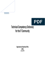Technical Competency Dictionary