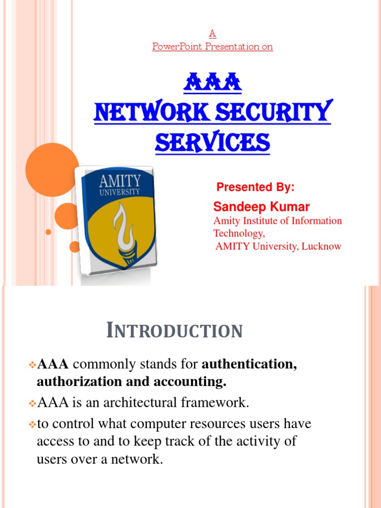 AAA Network Security Overview | PDF | Radius | User (Computing)