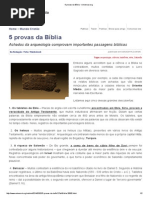5 provas da Bíblia - Universal