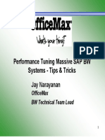 Performance Tuning Massive SAP BW Systems - Tips and Tricks