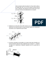 Los Pares Mostrados Se Ejercen Sobre Las Poleas A y B Que Están Unidos A Los Ejes Circulares Sólidos AB y BC