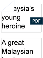 Malaysia's Young Heroine
