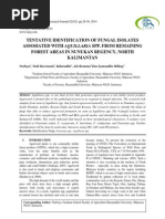 Download Tentative Identification of Fungal Isolates Assosiated with Aquillaria SPP From Remaining Forest Areas in Nunukan Regency North Kalimantan By Nurbaya by The International Asian Research Journal TIARJ ISSN 2310-337X  SN215876337 doc pdf