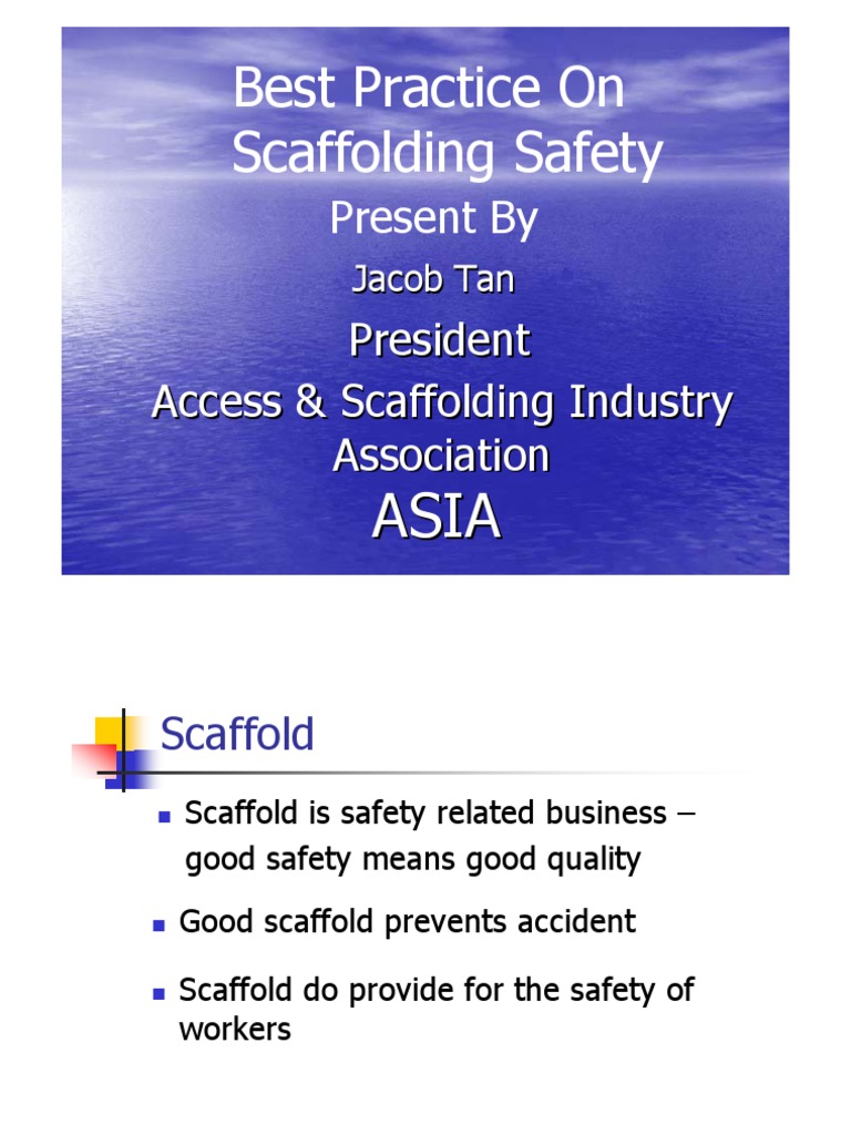 Scaffold Safety Best Practices Guide | PDF