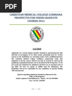 CMC Ludhiana Prospectus UG