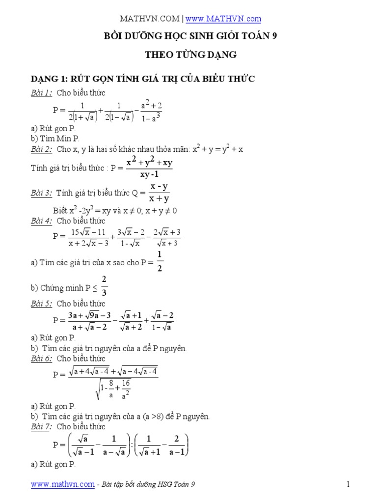 Boi Duong Hoc Sinh Gioi Toan 9 Theo Tung Dang Pdf
