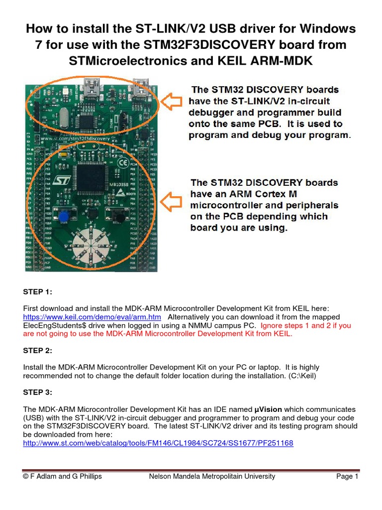How To Install The ST LINK V2 USB Driver For Windows 7 | PDF | Usb ...