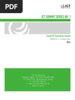 Download ICT Summit 1- County ICT Secretaries Report Nanyuki Sep-2013 by ICT Authority Kenya SN215884935 doc pdf