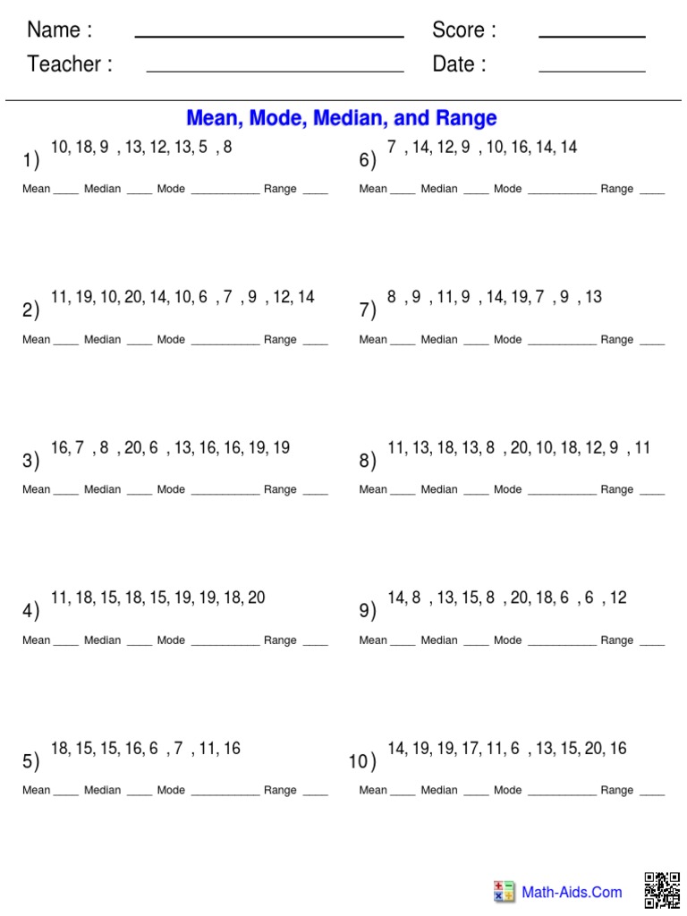 Mean 3 | Pdf