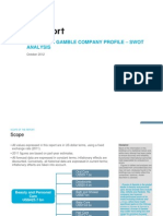 ProcterAndGamble Company Profile SWOT Analysis
