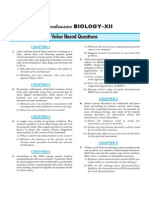 Values Based Questions Biology