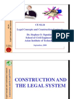 Construction and The Legal System