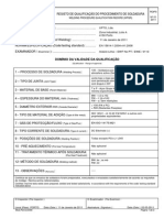 Registos Qualificação de Soldadura