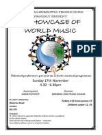 A Showcase of World Music Flyer