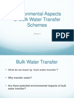Environmental Aspects of Bulk Water Transfer Schemes