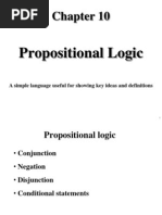 Chapter 10 - Propositional Logic - For Students