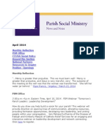 April 2014 CCUSA Parish Social Ministry Newsletter