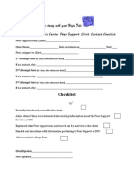 Delaware Psychiatric Center Peer Support Client Contact Checklist