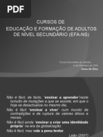 Cursos EFA-NS Metodologias e Planificação