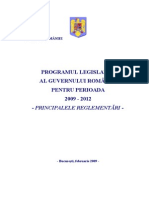 Program Legislativ 2009 2012