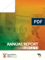 Department of Basic Education Annual Report 20122013 A