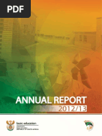 Department of Basic Education Annual Report 20122013 A