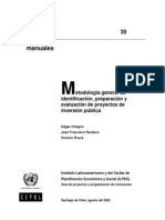 Ilpes - Metodologia de Identificacion Preparacion y Evaluacion de PIP