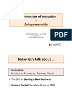 The Dimensions of Innovation in Entrepreneurship