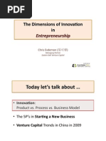 The Dimensions of Innovation in Entrepreneurship