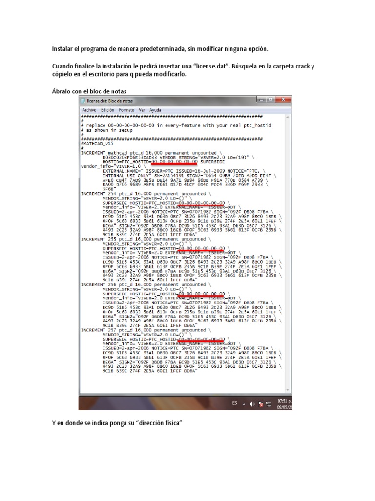 Instalación de Mathcad 16 y Licencia | PDF | Informática