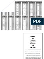 Plano de Leitura da Bíblia em 1 ano