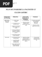 Plan de Ingrijire Ulcer Gastric