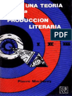 (L) Macherey, Pierre - Para una teorÝa de la producci¾n literaria