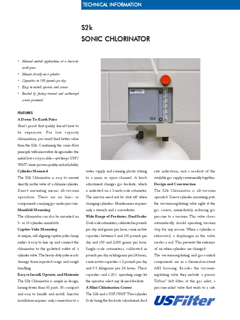 Wallace And Tiernan Chlorinator Operation Manual biofasr