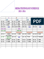 Schedule Table For Circ Desk