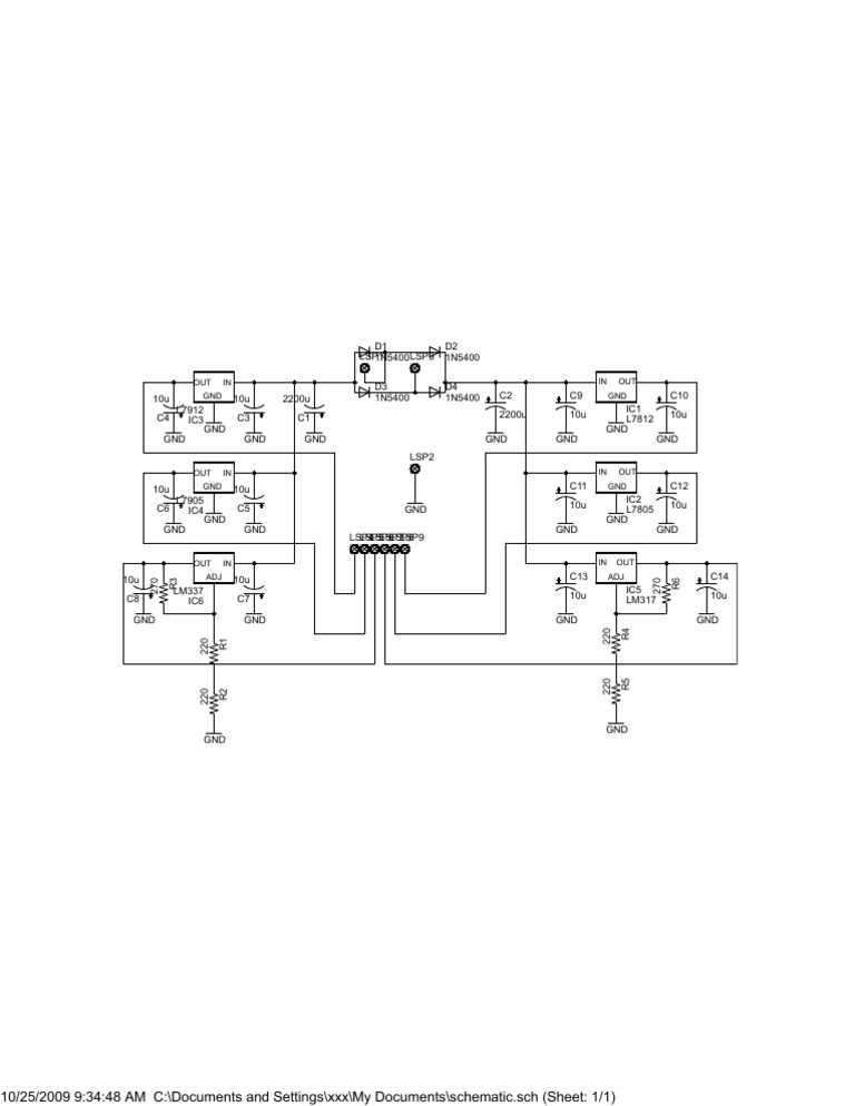 Dual Power Supply Circuit Schematic | PDF | Chess