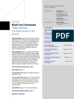 Brazil and Venezuela Rates and Risk